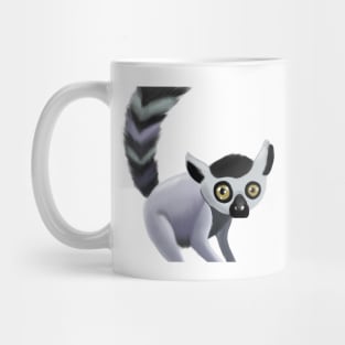 Cute Lemur Drawing Mug